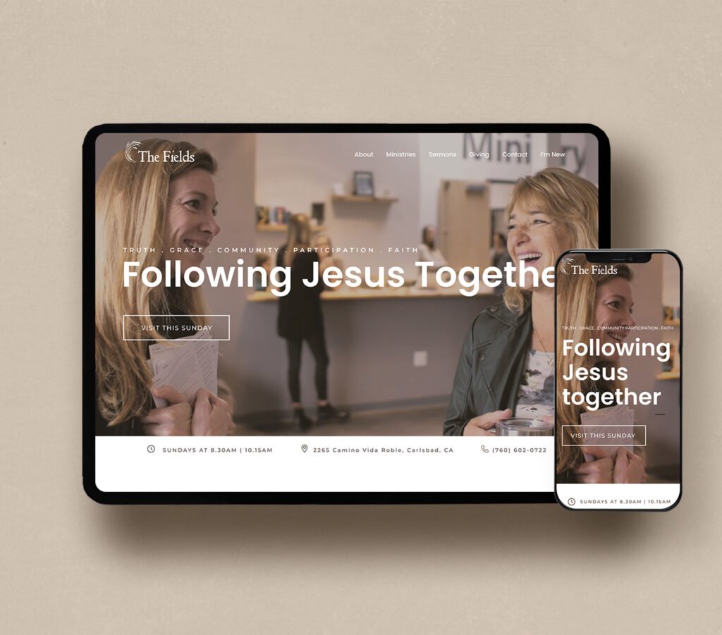The Fields church Website and Marketing